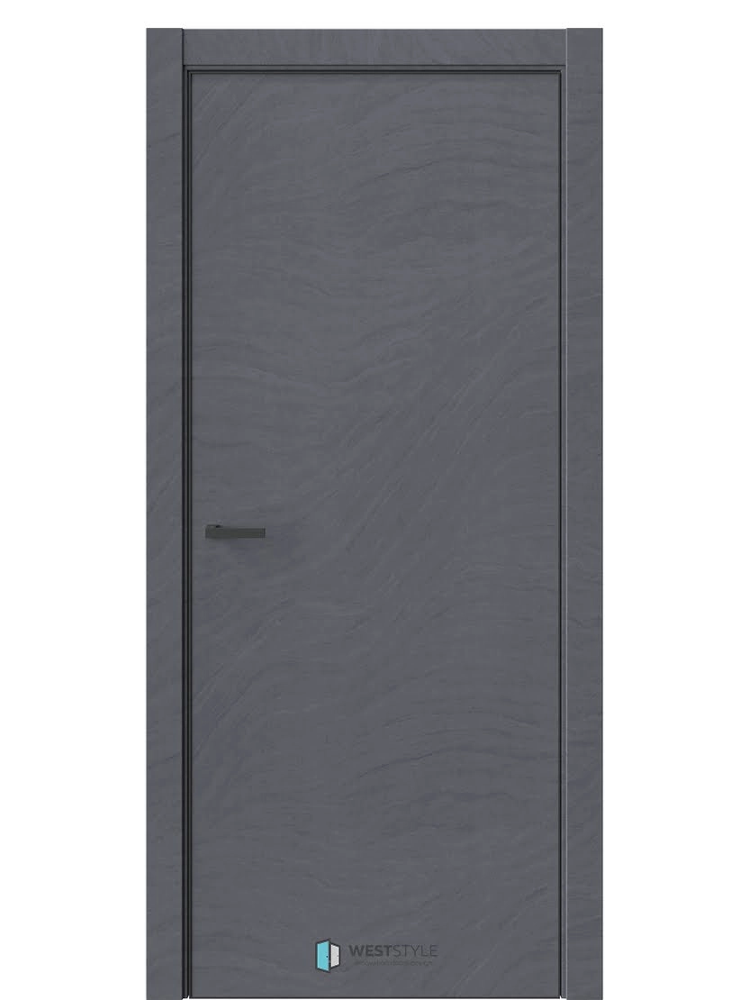 Межкомнатная дверь WestStyle Industrial IN9 ДГ  Стоунлайн дарк